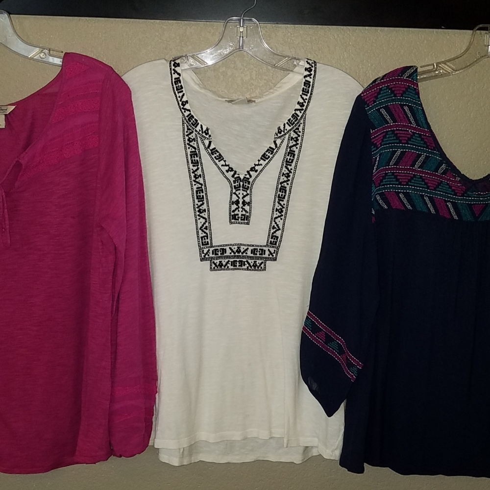 Lucky Brand Top Lot of (3) ☆ SZ Lg
